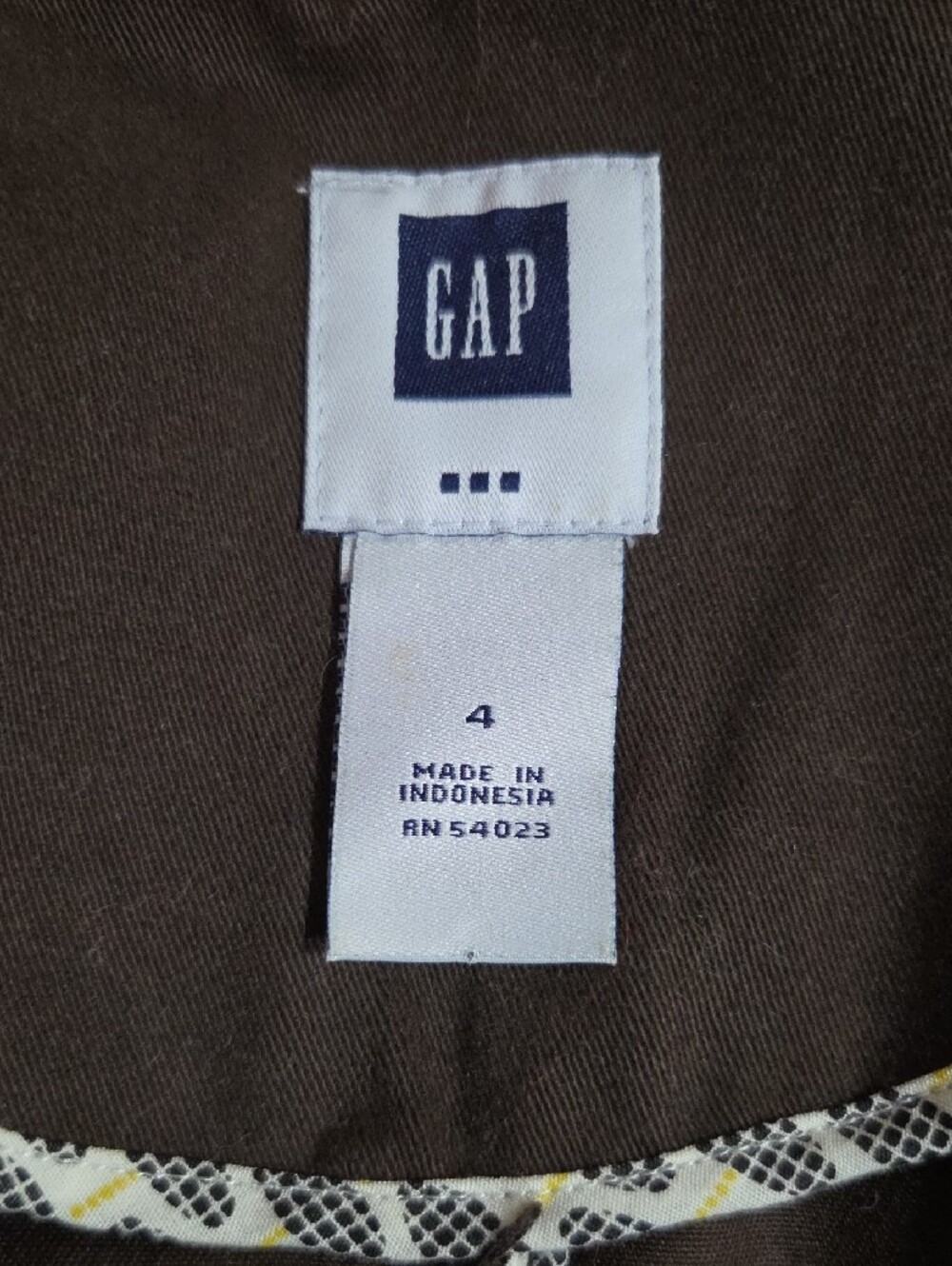 GAP Women's Dark Brown Tailored Blazer - Picture 3 of 4